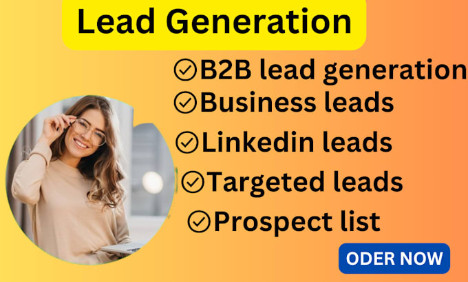 Gig Preview - B2b lead generation, prospect list, linkedin, and email list building