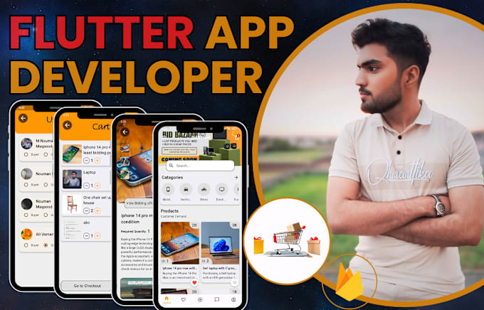 Gig Preview - Develop android, ios app as flutter developer, full stack flutter developer