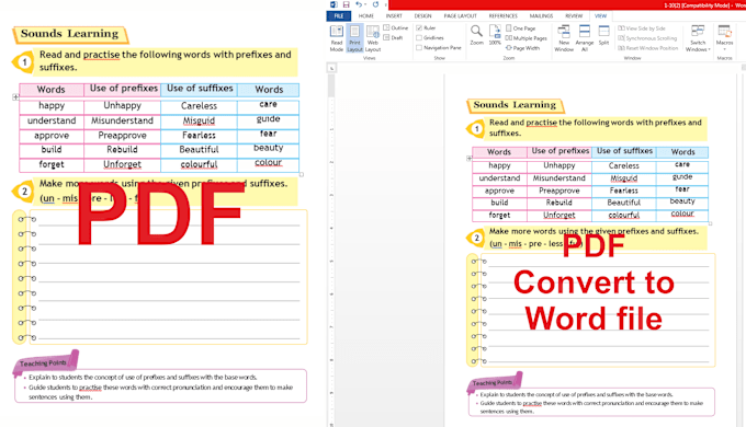 Gig Preview - Typing, data entry, PDF to word and retyping low price