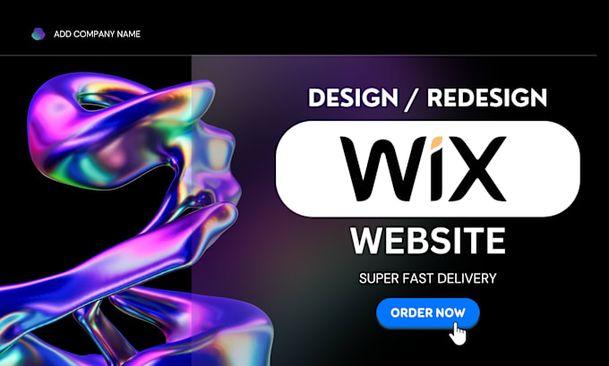 Gig Preview - Design wix website ,redesign or build wix website in 24hours superfast delivery