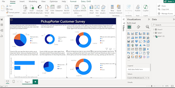 Gig Preview - Create an interactive power bi dashboard for you