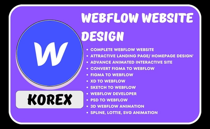 Gig Preview - Clone webflow website, figma to webflow, spline lottie animation, webflow expert