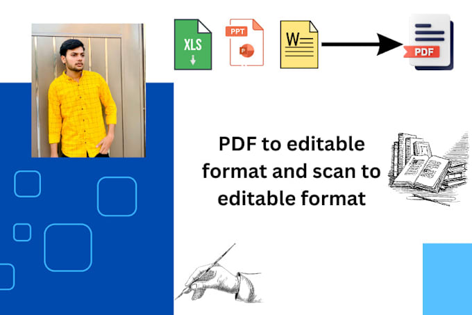 Gig Preview - Do PDF to word, penmanship to word, convert filter pdf to succeed