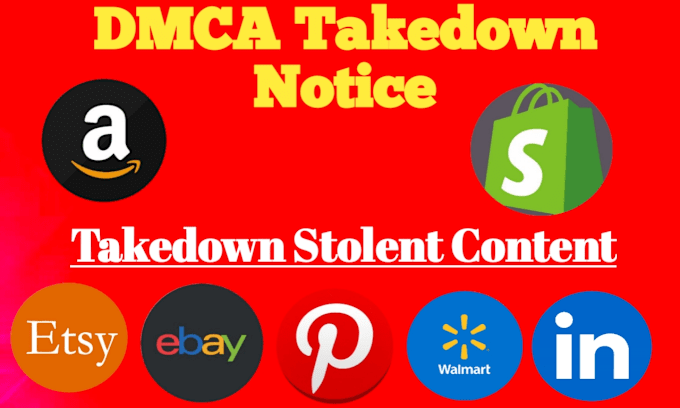 Gig Preview - Takedown copyright infringing listings over amazon,shopify,etsy,ebay under dmca