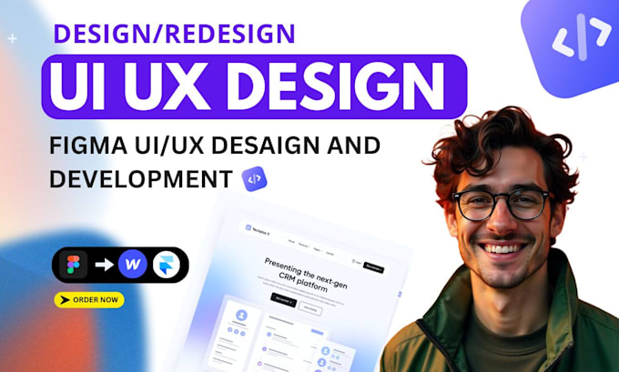 Gig Preview - Figma ui ux design, ux design, figma website design, framer or webflow expert