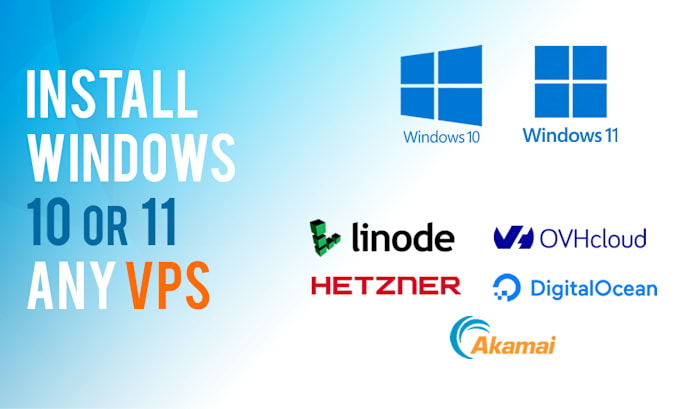 Gig Preview - Windows 10 or windows 11 on any vps