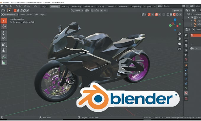 Gig Preview - Make 3d car and bike in blender 12 hours