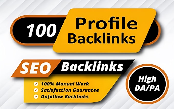 Bestseller - create 100 indexable high authority profile backlinks