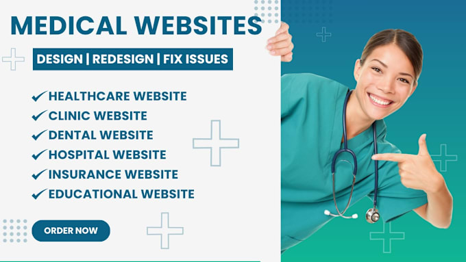 Gig Preview - Build medical and healthcare website