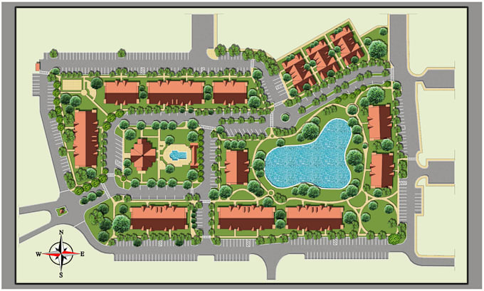 Gig Preview - Render masterplan,site plan,town plan,urban planing,boardmap