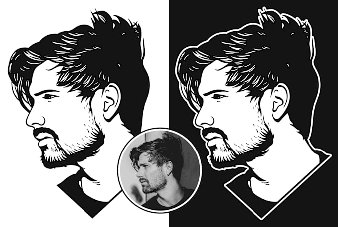 Gig Preview - Design a sleek social media profile picture in vector style