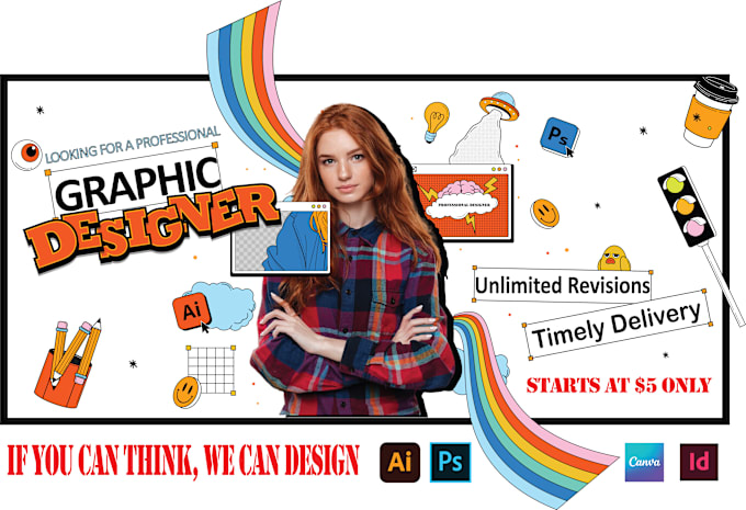 Bestseller - create any graphic design using canva, illustrator