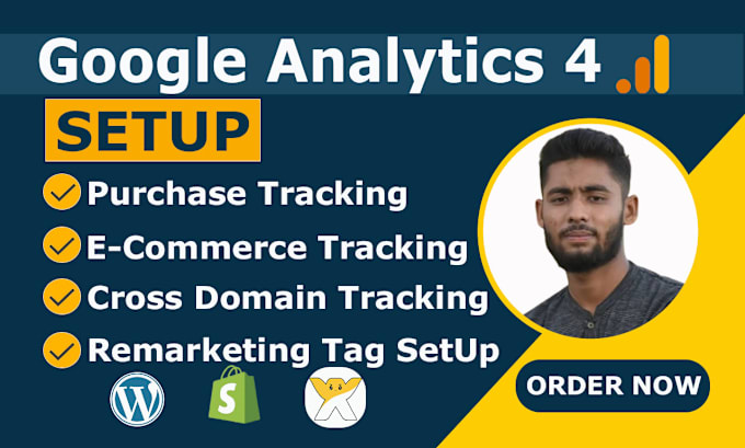 Gig Preview - Fix or setup google analytics 4, ga4, ecommerce tracking, conversion tracking