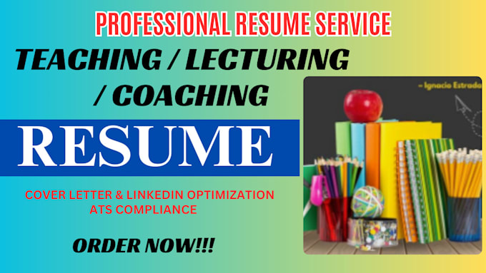 Bestseller - craft teaching resume, cover letter, linkedin optimisation