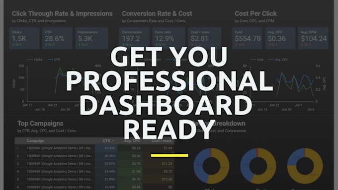 Gig Preview - Make professional dashboard for you