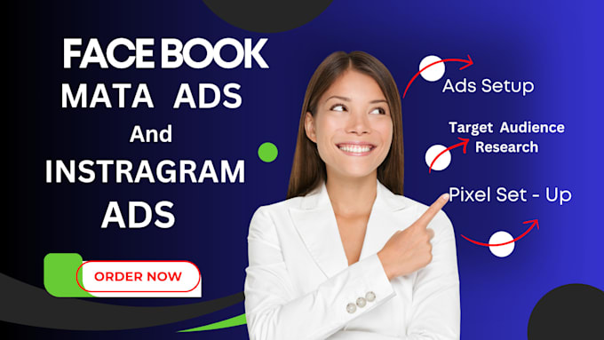 Gig Preview - Set up manage your facebook meta ads and instagram ads campaign