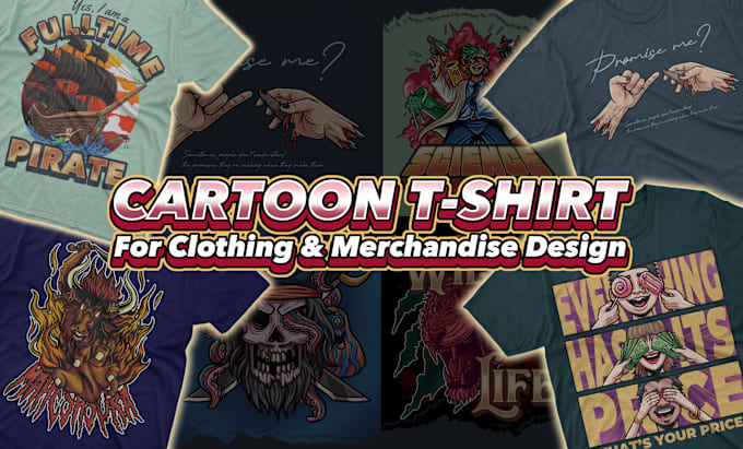 Gig Preview - Create amazing cartoon tshirt illustration for clothing and merchandise design