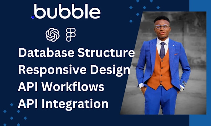 Gig Preview - Develop web apps with bubble io, bubble io developer ai mvp complex workflows