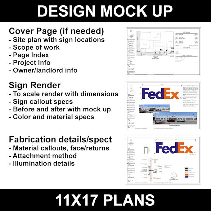 Bestseller - design and mock up channel letters on elevation with fabrication details