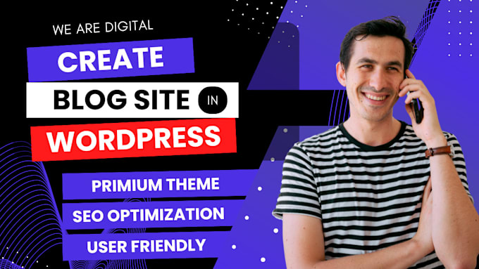 Gig Preview - Create and design blog website in wordpress with google favourite themes