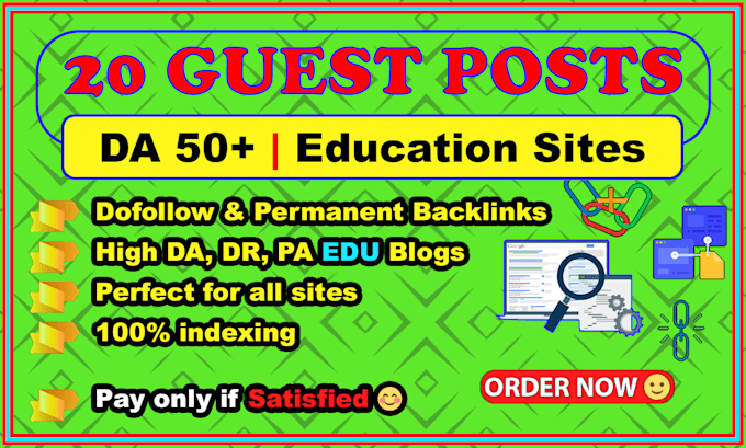 Bestseller - do education guest post on high da education blog with dofollow backlinks