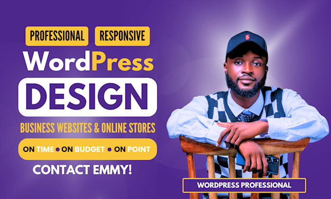 Gig Preview - Build a responsive wordpress website design or redesign, professional wordpress