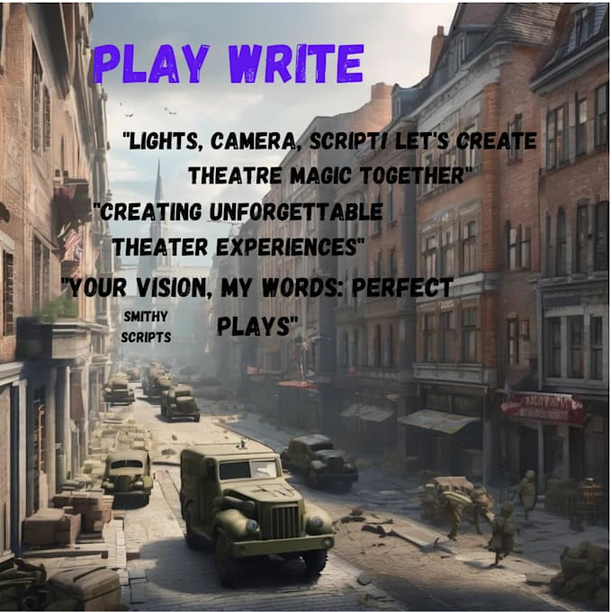 Gig Preview - Write captivating playwriting for you