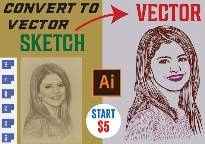 Gig Preview - Do vector tracing, convert image to vector