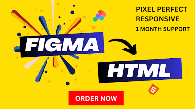 Gig Preview - Convert your figma to HTML, PSD to HTML, xd to HTML in 1 day