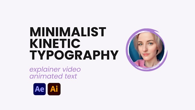 Gig Preview - Create minimalist kinetic typography and animated text