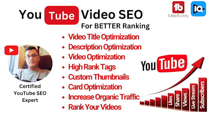 Gig Preview - Optimize youtube video SEO strategies for quick ranking