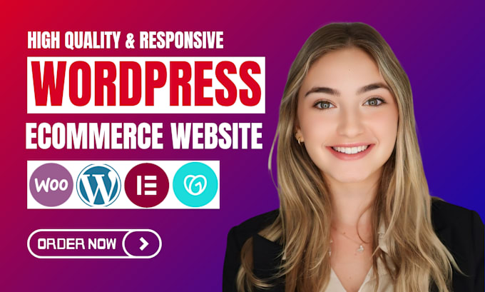 Gig Preview - Ecommerce website wordpress website online store woocommerce website wordpress