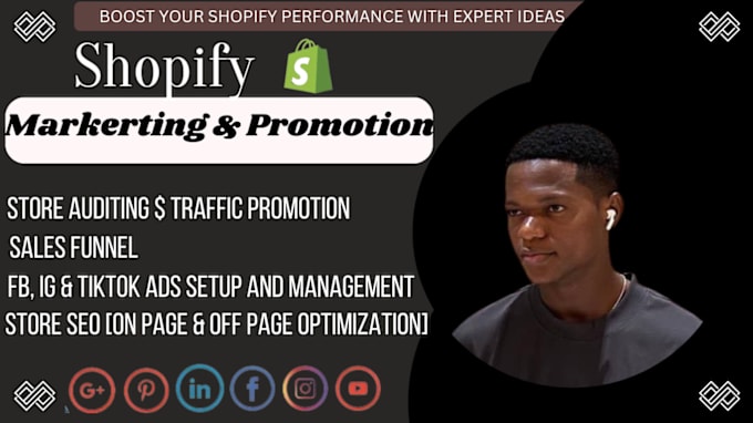 Gig Preview - Do shopify dropshipping marketing , boost shopify sales, SEO and fb , tiktok ads