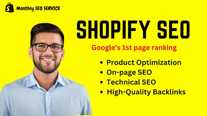 Gig Preview - Do monthly shopify SEO service for google top ranking