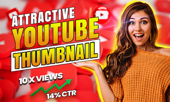 Gig Preview - Create unique, eye catching youtube thumbnail design