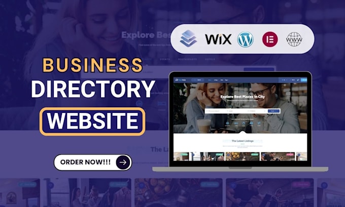 Gig Preview - Business directory website design brilliant directory  wordpress website