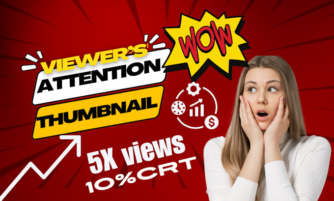 Gig Preview - Design viewers attention youtube thumbnails professionally