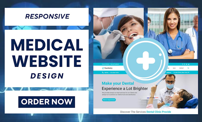 Gig Preview - Design healthcare, medical, clinic, doctor, hospital, dental, home care website