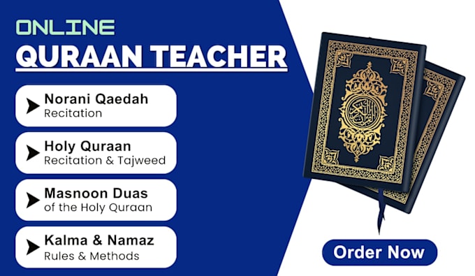 Gig Preview - Be your online quran teacher with tajweed for all ages