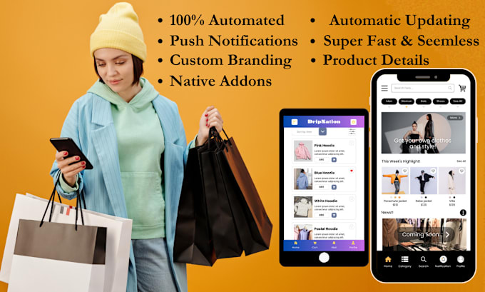 Gig Preview - Convert your shopify store into android and ios apps, do shopify app development