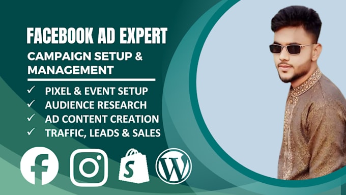 Gig Preview - Do your wordpress, shopify facebook ad instagram ad campaign