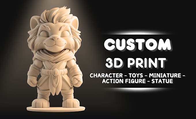 Bestseller - sculpt and design 3d model character, miniature, figurine, toy for 3d printing