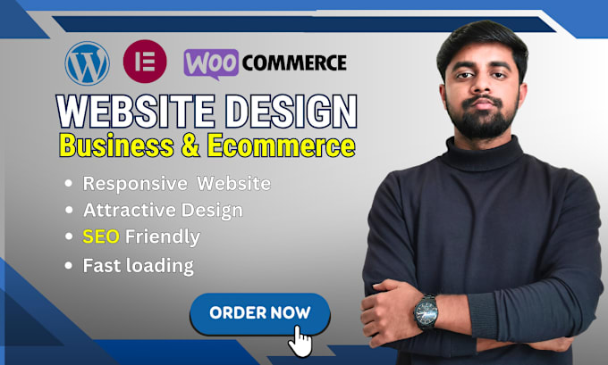 Gig Preview - Design and develop your custom wordpress and ecommerce website