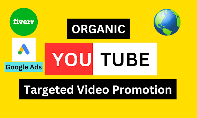 Gig Preview - Do organic youtube video promotion worldwide with google ads