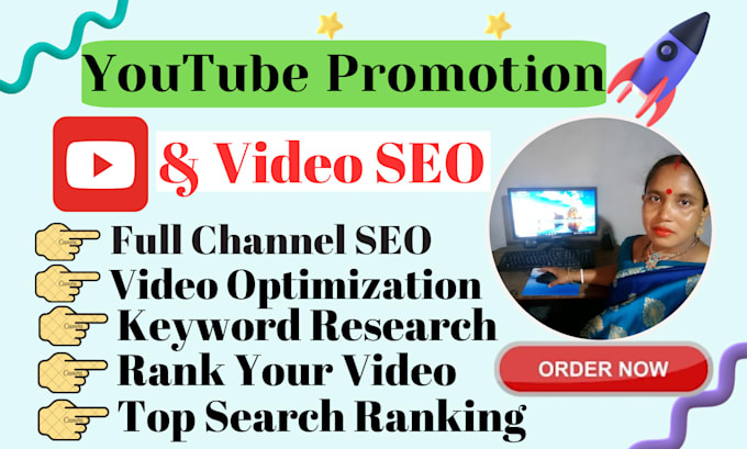 Gig Preview - Do youtube video seo and optimization for top ranking