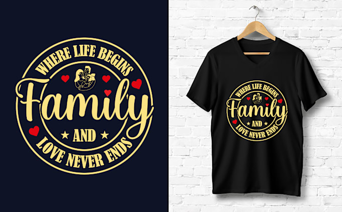 Gig Preview - Create a unique and striking family reunion t shirt design