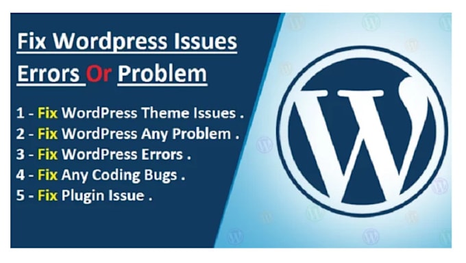 Gig Preview - Fix any wordpress issues problems or errors quickly