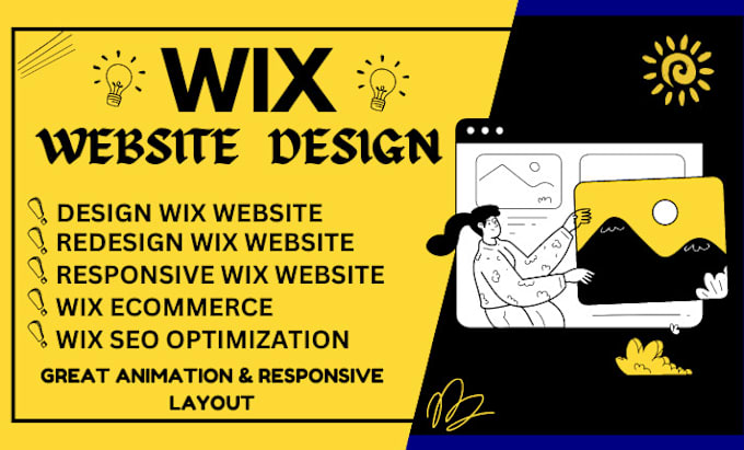 Gig Preview - Build wix website, wix website redesign, wix website design, wix ecommerce