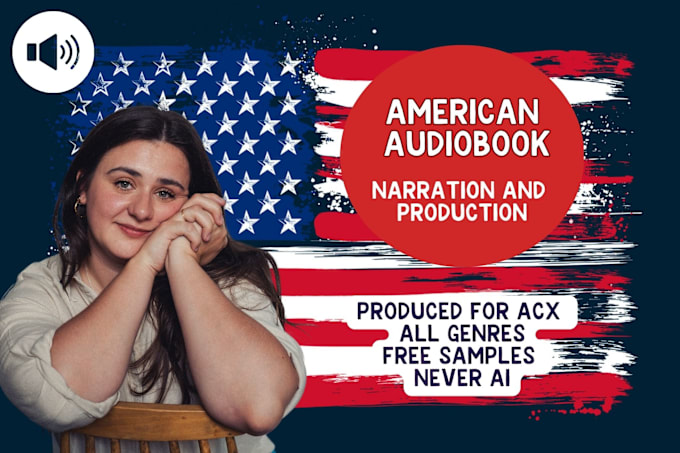 Gig Preview - Be your american audiobook narrator and producer