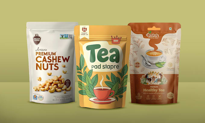 Gig Preview - Design product packaging design, pouch design and label design